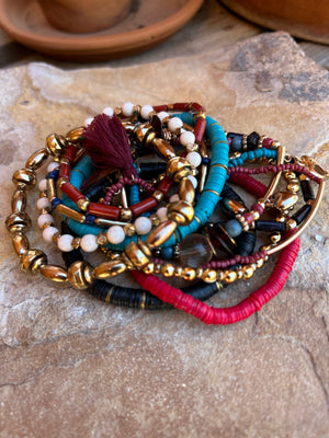 Multi Color-Strand Bohemian Bracelet