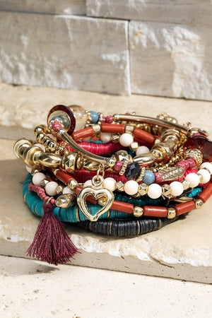 Multi Color-Strand Bohemian Bracelet