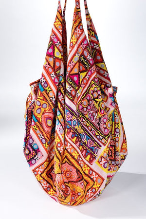 Open image in slideshow, Bohemian Ethnic Print Inspired Shoulder Bag
