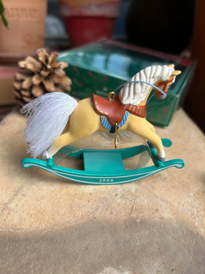 1986 Hallmark Keepsake Rocking Horse #6 from the popular Rocking Horse Series 