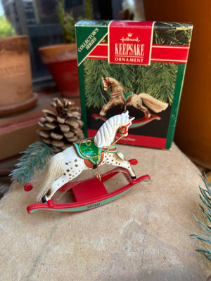 Hallmark Appaloosa Rocking Horse #10 Keepsake Ornament New in Box