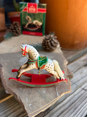 Hallmark Appaloosa Rocking Horse #10 Keepsake Ornament New in Box