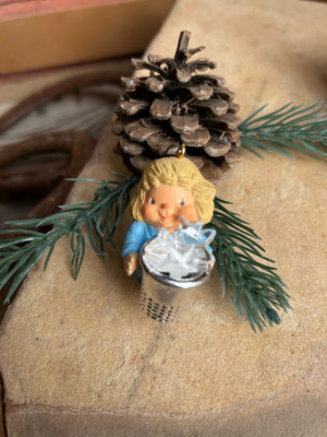 Hallmark Blue Angel Thimble #7 Keepsake Ornament New in Box