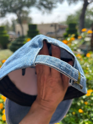 Denim Blue American Flag Cap