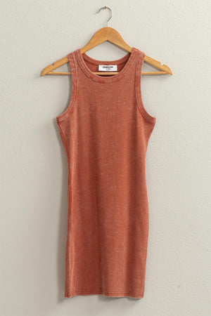 Open image in slideshow, Tank Baked Clay  Mini Dress
