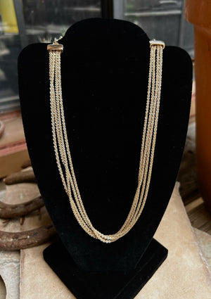 Open image in slideshow, Multi Layered Chain Link Necklace
