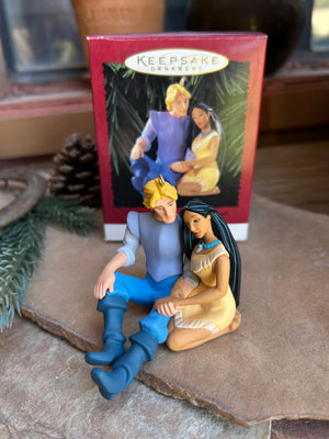 Pocahontas and John Smith Holiday ornament 