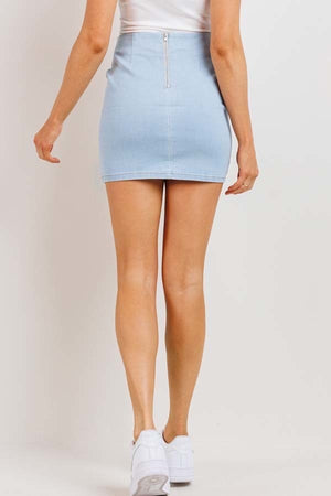 Light Denim Mini Skirt