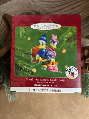 Hallmark Disney Donald Duck and Daisy Keepsake Ornament New in Box