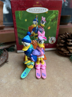 Hallmark Disney Donald Duck and Daisy Keepsake Ornament New in Box