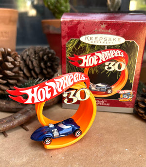 Hot Wheels 30th anniversary keepsake ornament new in box great collectors gift idea! 