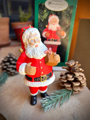 Hallmark Collectors Club Edition Nostalgic Santa Claus keepsake ornament from 1996 new in box
