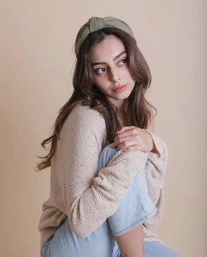 Open image in slideshow, Top Knotted Headband in FALL COLORS
