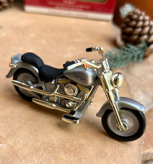Hallmark Harley Davidson 1990 Fat Boy Keepsake Ornament New in Box