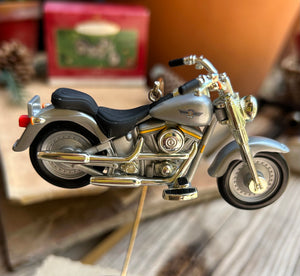 Hallmark Harley Davidson 1990 Fat Boy Keepsake Ornament New in Box