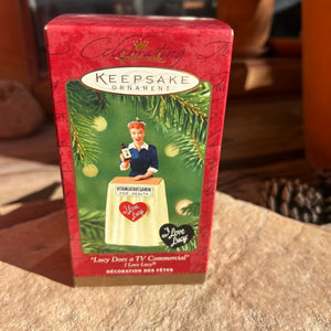 Hallmark  "I Love Lucy’ Commercial Keepsake Ornament New in Box