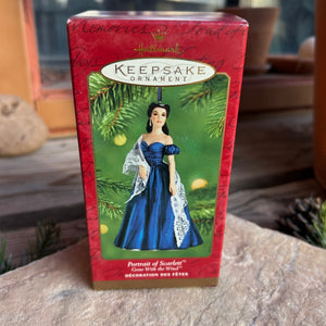 Hallmark Scarlett O’Hara Blue Dress Vintage Keepsake Ornament New in Box