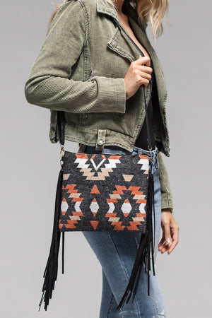 Native American Print Flannel Crossbody Bag