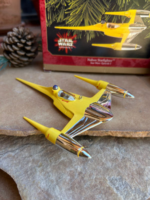 star wards naboo starfighter keepsake ornament from 1999 hallmark collection