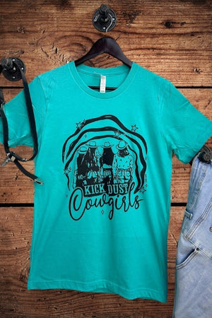 Western T-Shirt Kick Dust Cowgirls’ Turquoise