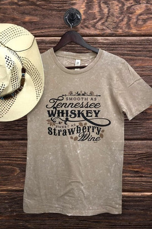 Open image in slideshow, Western T-Shirt Tennessee Whiskey Taupe Tone
