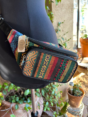 Open image in slideshow, Western Navajo Tribal Fanny Hip Design Bag
