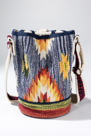 Open image in slideshow, Ethnic Navajo Pattern Bucket Bag
