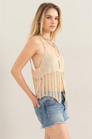 Coachella Style Bohemian Cardigan Crochet Design Cream Top