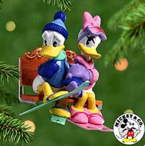 Hallmark Keepsake Disney Donald Duck and Daisy Ornament New in Box
