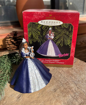 Millenium Barbie keepsake ornament new in box stunning color blue dress a perfect gift idea