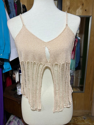 Coachella Style Bohemian Cardigan Crochet Design Cream Top