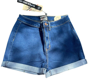 Denim High Rise Classic Shorts