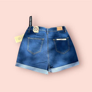 Denim High Rise Classic Shorts