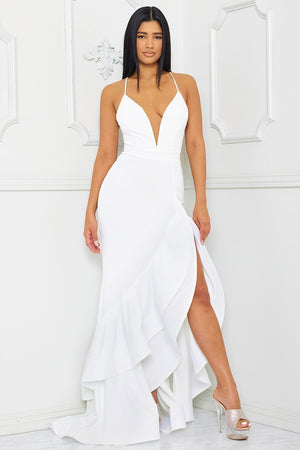 Open image in slideshow, Special Occasion Ruffled Layer Maxi Dress
