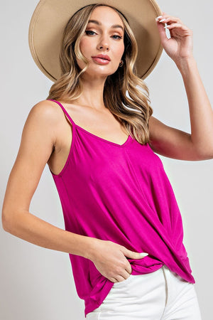 Hot Pink Sleeveless Top