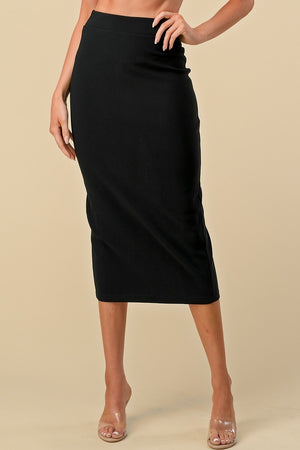 Open image in slideshow, Classic Mid Length Pencil Skirt
