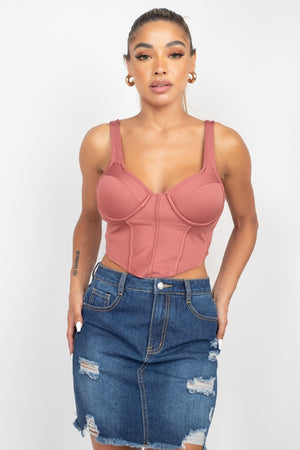 Open image in slideshow, Corset Tank Top

