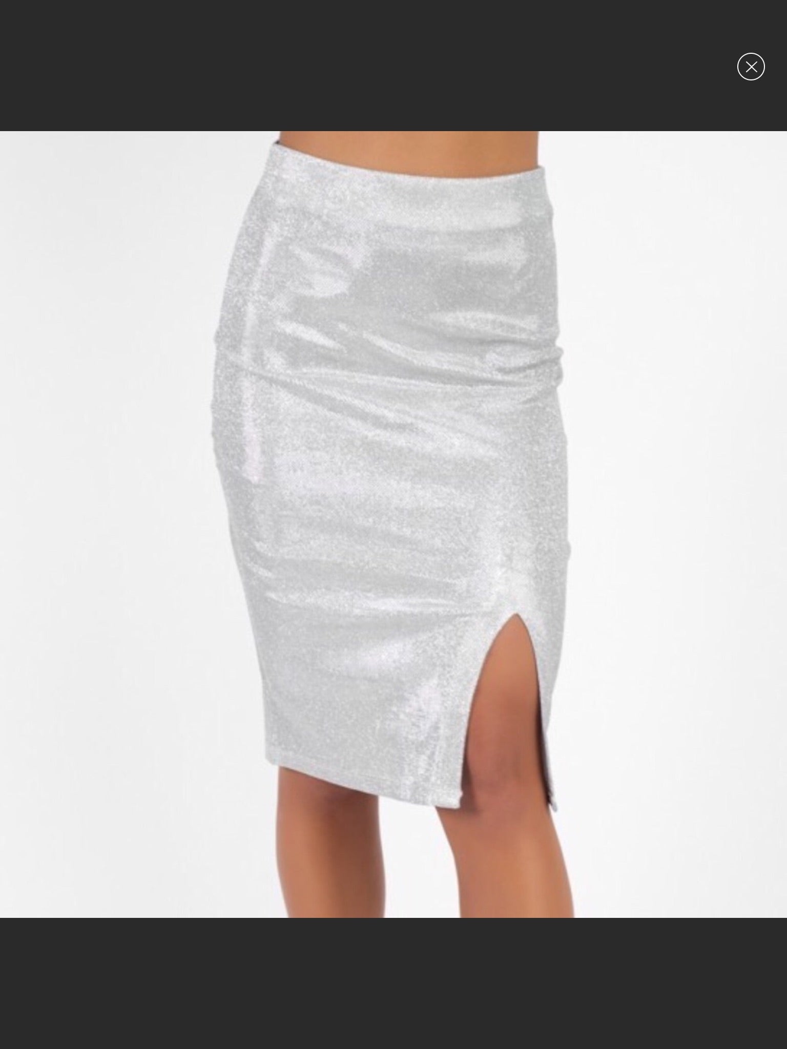 Pencil Shimmer Special Occasion Skirt