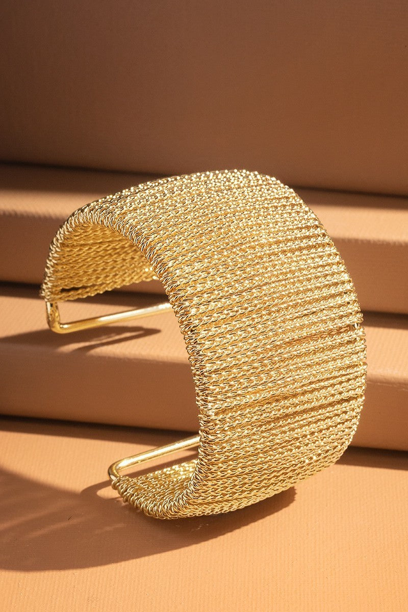 Wire wrapped cuff bracelet deals