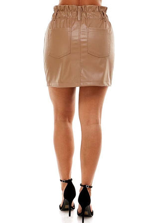 Vegan Leather Mini Skirts
