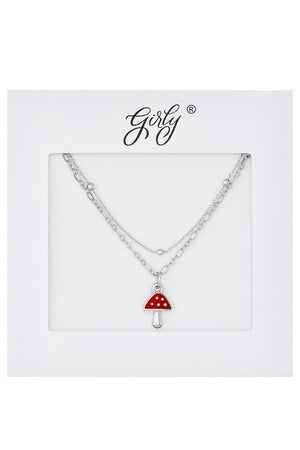 Open image in slideshow, Red Mushroom Necklace
