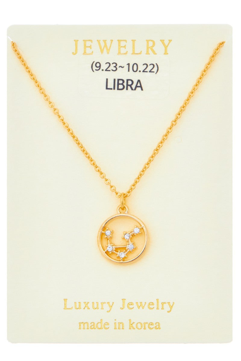 Goldtone  Zodiac Necklace