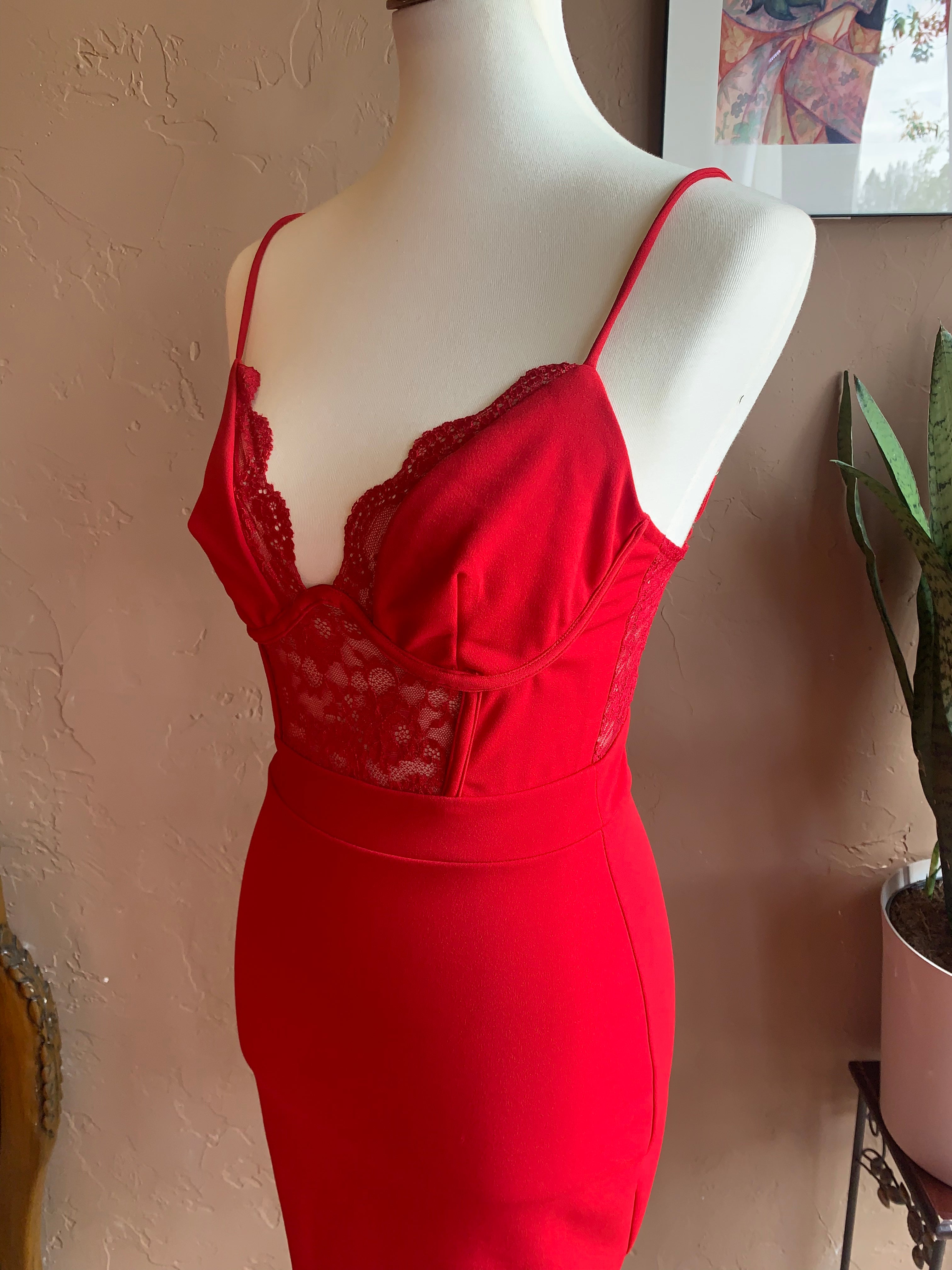 Scarlett Red Mini Dress