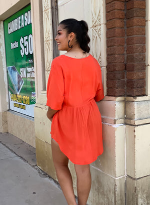 Orange Tunic Top