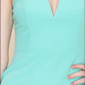 Mint Green Strapless Mini  Dress