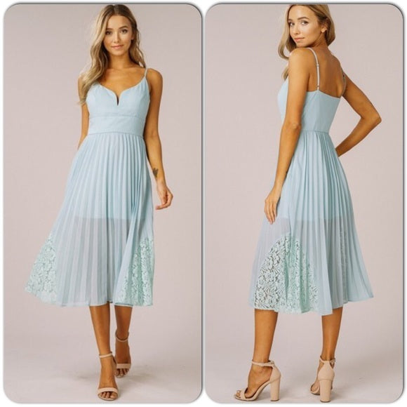 Mint Mid-Length Cocktail Dress